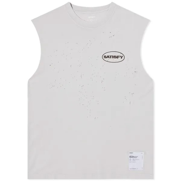 Футболка Satisfy Mothtech Muscle T-Shirt, цвет Aged Lunar Rock