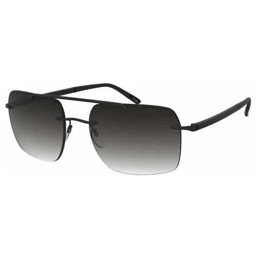 Солнцезащитные очки Silhouette, с защитой от УФ, градиентные, для мужчин, черный