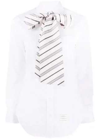 Thom Browne рубашка с длинными рукавами и бантом