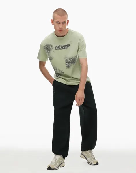 Спортивные брюки мужские Gloria Jeans BAC011540 зеленые XL/182