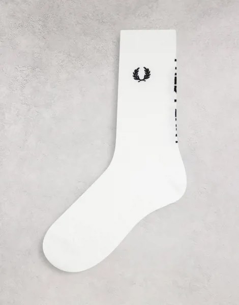 Белые носки с логотипом Fred Perry-Белый