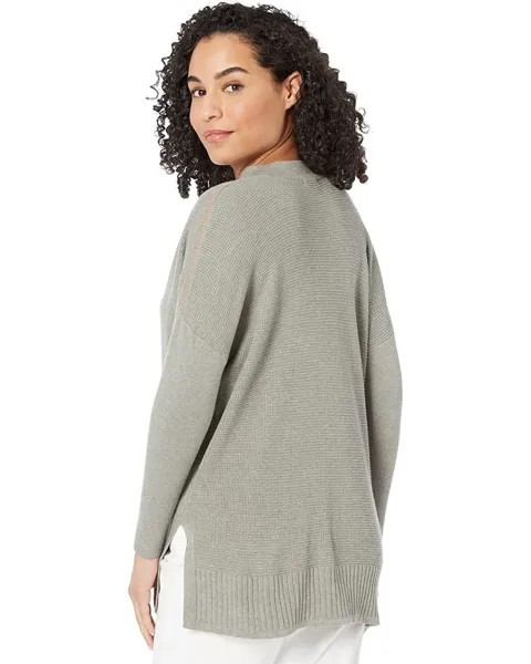 Свитер Lilla P 3/4 Sleeve Shawl Collar Tunic Sweater, цвет Summer Sage
