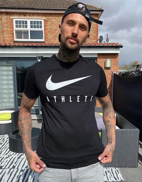 Черная футболка для тренировок Nike Training Dri-FIT-Черный