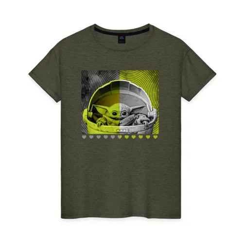 Футболка женская ВсеМайки 2147267 хаки XXXL