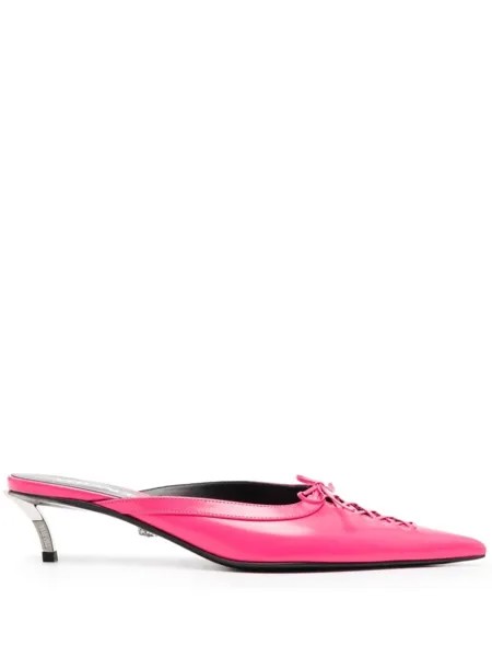 Versace мюли Pin-point 50, розовый