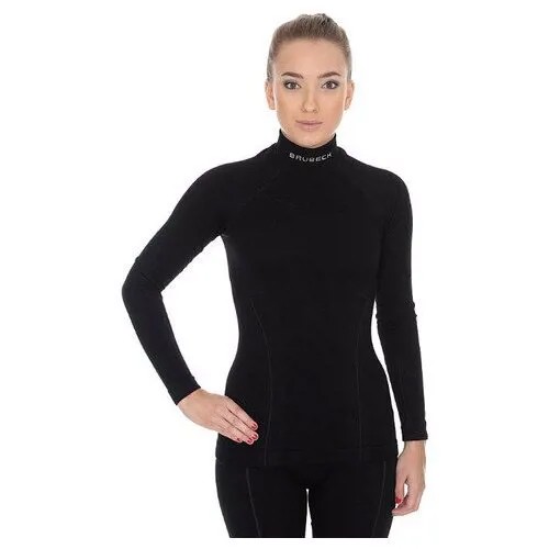Термобелье Brubeck Wool Merino рубашка женская черная, размер L
