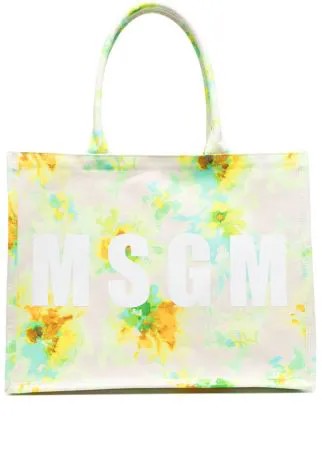 MSGM сумка на плечо с абстрактным узором