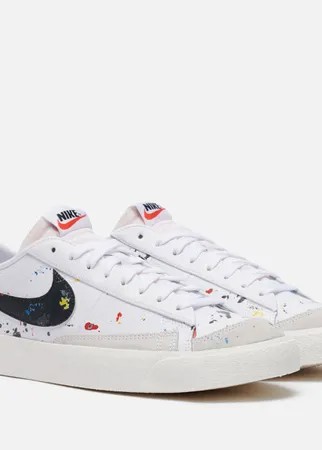 Мужские кроссовки Nike Blazer Low 77 Paint Splatter, цвет белый, размер 45 EU