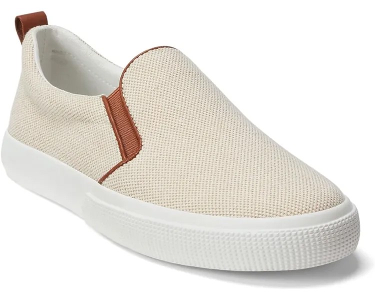 Кроссовки LAUREN Ralph Lauren Haddley Canvas Slip-On Sneaker, цвет Natural/Deep Saddle Tan