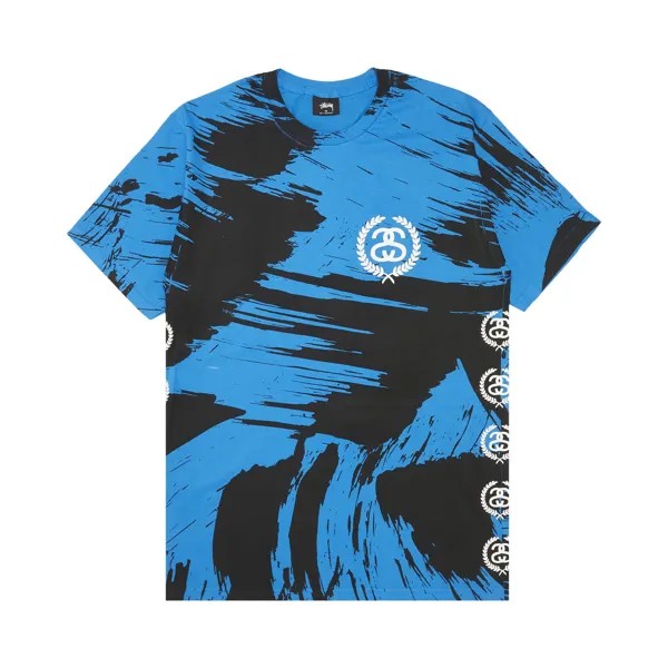 Расписная футболка Stussy Marina Blue