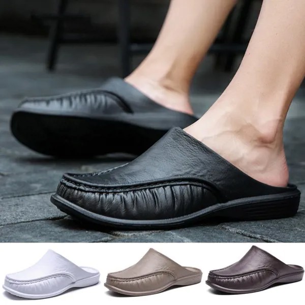 Мужчины EVA тапочки твердый цвет моды сандалии Досуг Обувь Размер 40-47