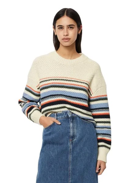 Marc O'Polo ДЕНИМ-свитер с круглым вырезом Marc O'Polo Denim, цвет Multi/White Blush