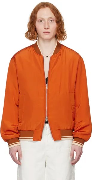 Оранжевый двусторонний бомбер Dries Van Noten