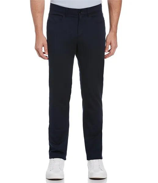 Брюки-эластичные добби с 5 карманами Perry Ellis Big & Tall, синий