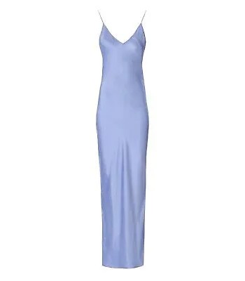 Essentiel Antwerp Divergent Голубое длинное платье для женщин