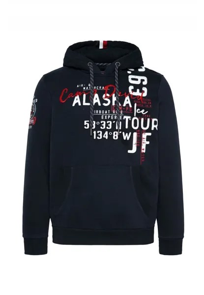 Толстовка CAMP DAVID Hoodie 'Alaska Ice Tour', темно-синий