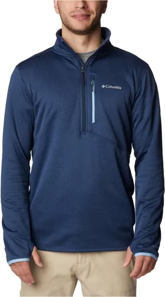 Куртка Park View Fleece 1/2 Zip Columbia, цвет Collegiate Navy Heather 2
