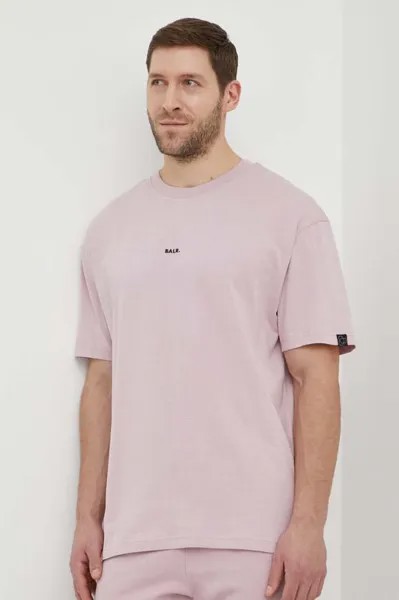 Хлопковая футболка BALR., розовый