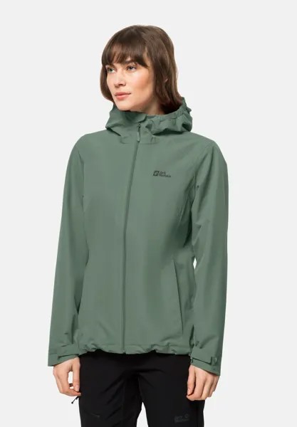 Дождевик/водоотталкивающая куртка BESLER Jack Wolfskin, цвет picnic green