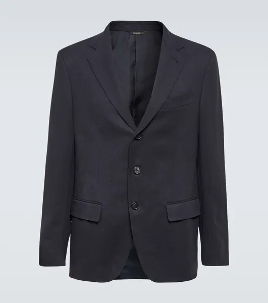 Льняной пиджак Torino Loro Piana, синий
