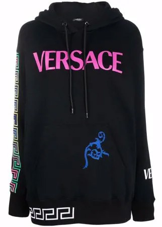 Versace худи с длинными рукавами и логотипом