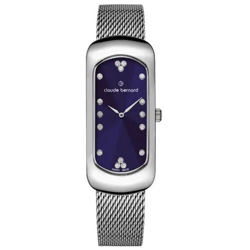 Наручные часы Claude Bernard женские Часы женские Claude Bernard 20227 3M BUPN кварцевые, водонепроницаемые, серебряный, синий