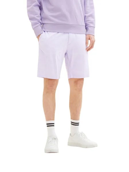 Тканевые шорты стандартного кроя Tom Tailor Denim, фиолетовый