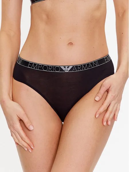 Бразильские женские трусики Emporio Armani Underwear, черный