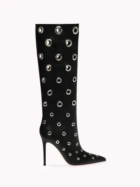 Черные ботфорты Lydia Gianvito Rossi, черный