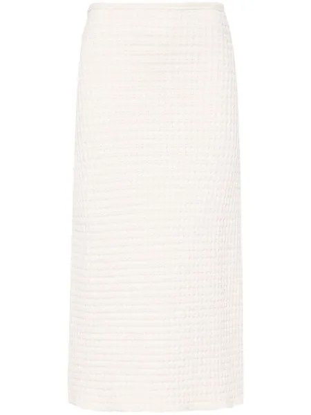 Jil Sander фактурная юбка, нейтральный цвет