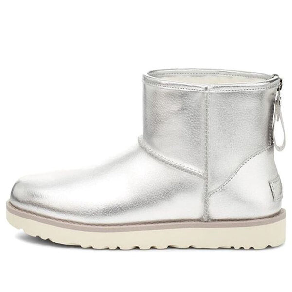 Зимние ботинки классические мини Ugg, серебряный