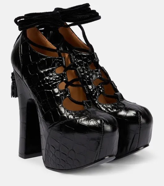 Кожаные туфли на платформе Vivienne Westwood, черный