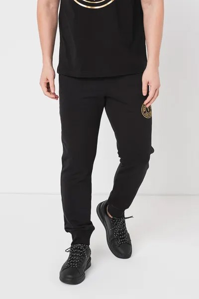 Спортивные брюки с косыми карманами Versace Jeans Couture, черный