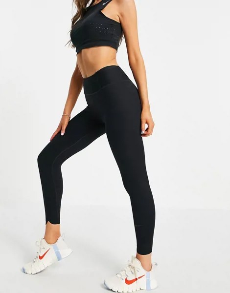 Черные укороченные леггинсы Nike Training Icon Clash One Sculpt Tight Luxe-Черный