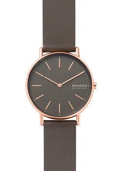 Швейцарские наручные  женские часы Skagen SKW2794. Коллекция Leather