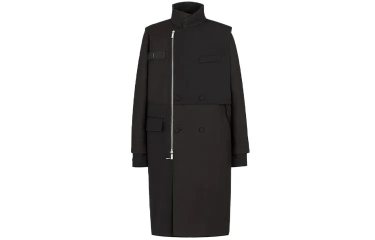 Sacai Quarterly Новые продукты Пальто Мужское Черное Dior, черный