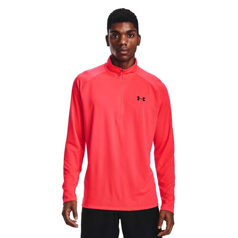 Футболка с длинным рукавом Under Armour Golf Tech 2.0 Half Zip Long Sleeve, красный