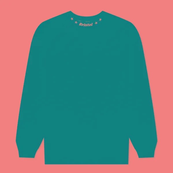 Мужской лонгслив F.C. Real Bristol Ribbed Embroidered чёрный, Размер S
