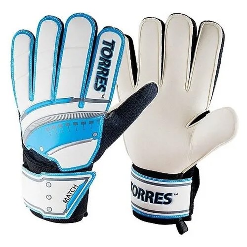 Профессиональные спортивные вратарские перчатки с эластичной широкой манжетой для взрослых футбольных вратарей Torres Match FG0506-1, размер 11