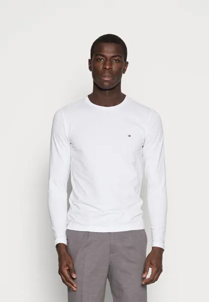 Футболка с длинным рукавом SLIM FIT LONG SLEEVE TEE Tommy Hilfiger, белая