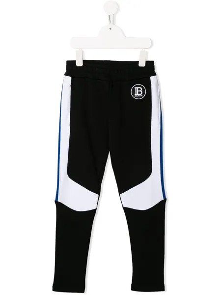 Balmain Kids спортивные брюки с контрастными вставками