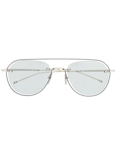 Thom Browne Eyewear солнцезащитные очки-авиаторы