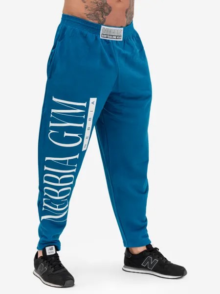 Брюки спортивные мужские NEBBIA Beast Mode On iconic sweatpants 186, Синий