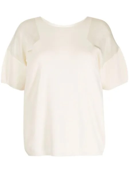DKNY футболка с круглым вырезом, нейтральный цвет