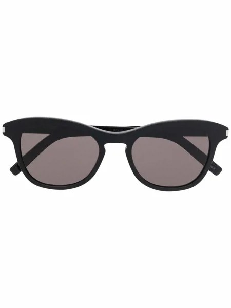 Saint Laurent Eyewear солнцезащитные очки в овальной оправе