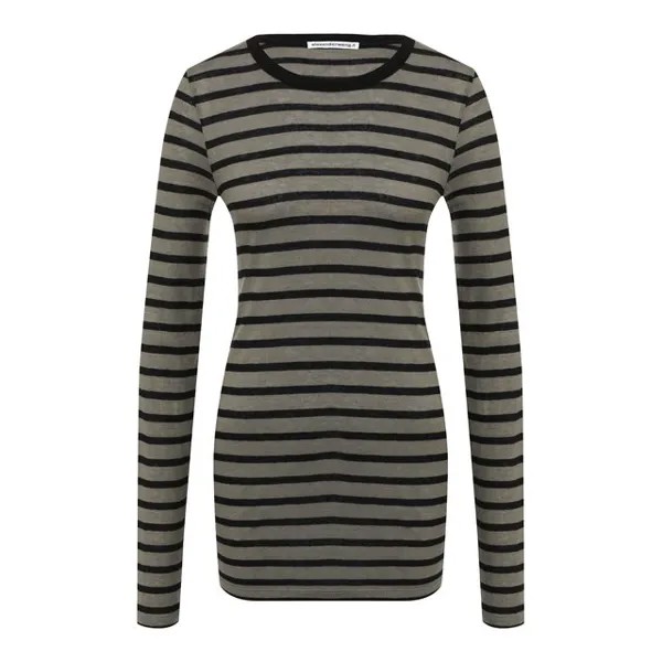 Лонгслив из смеси вискозы и льна alexanderwang.t