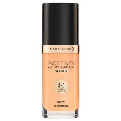 Max Factor Тональный крем Facefinity All Day Flawless 3-in-1, 30 мл, оттенок: 70 Warm Sand