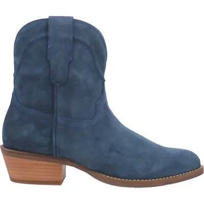 Женские синие повседневные ботинки Dingo Tumbleweed Roper с круглым носком DI561-415