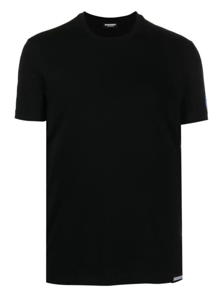Dsquared2 футболка с нашивкой-логотипом, черный