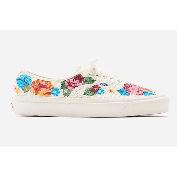 Аутентичные мужские кроссовки nadelpoint 44 dx flowers e Vans, белый